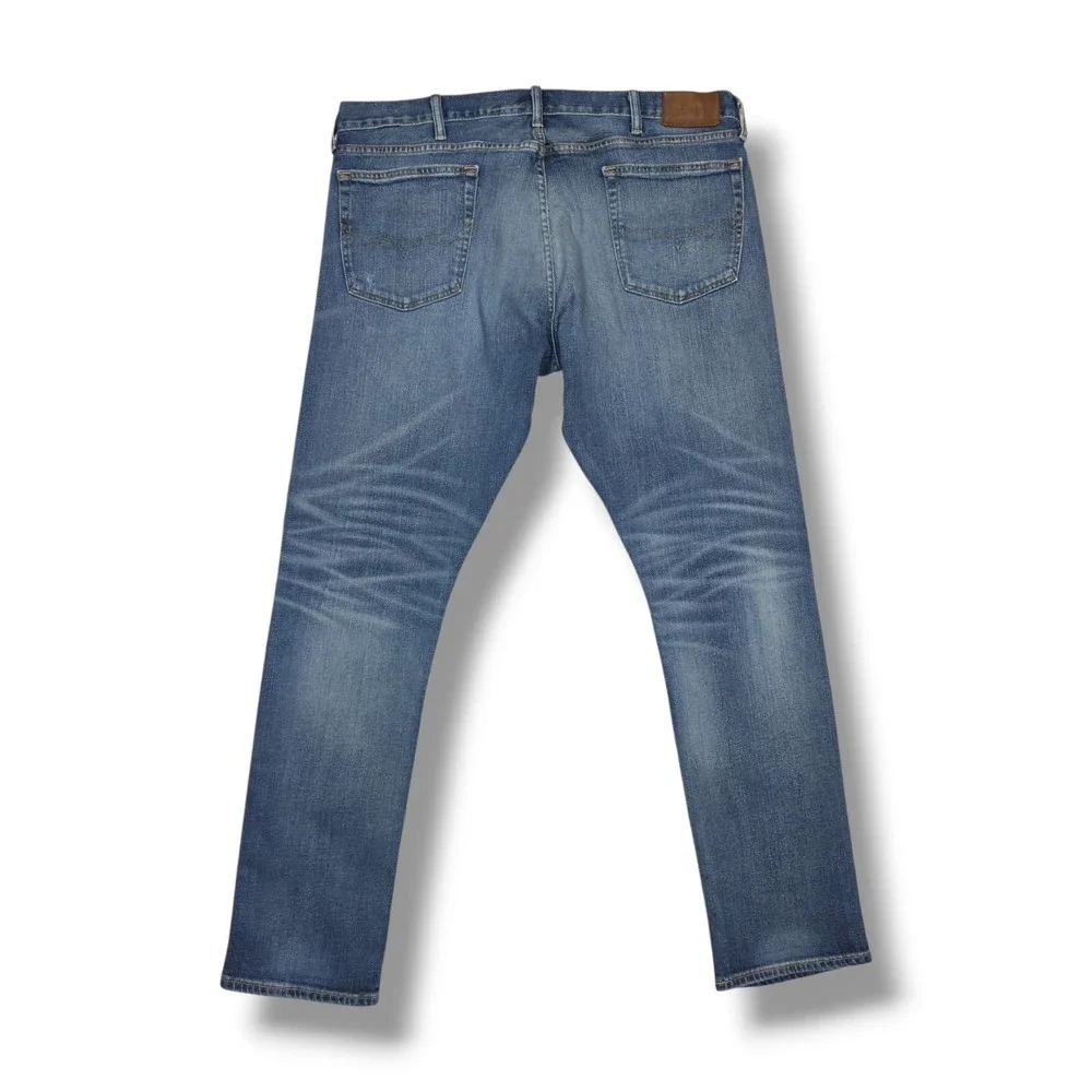 Polo Ralph Lauren Sullivan Slim Stretch Blue Denim Jeans Men's 38X34 Measures 40